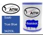 Preview: Saab, True Blue, 34253L: 500ml Lackdose, von ATW Autoteile West.